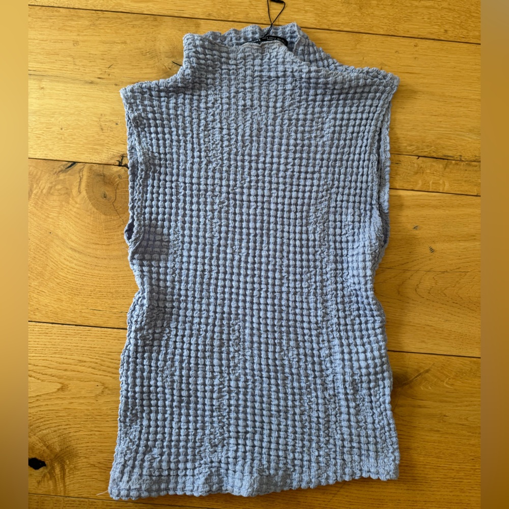Zara Blue Sleeveless Top